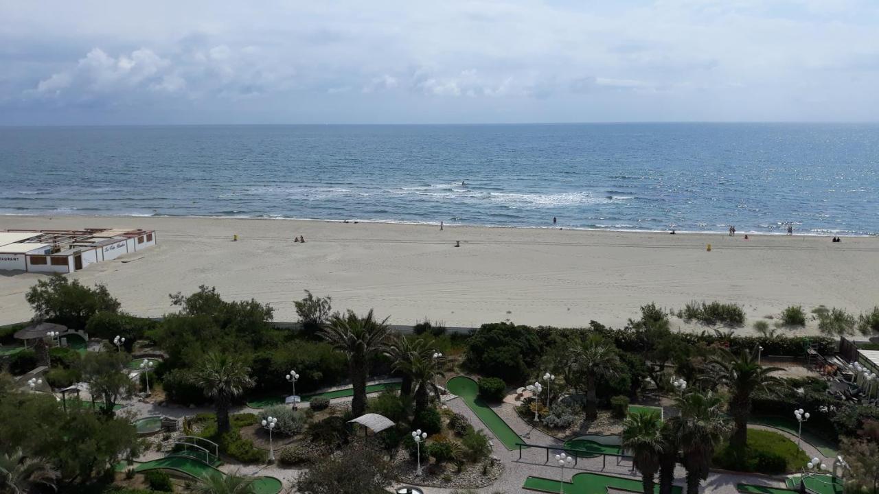 Studio Vue Sur La Mer Au 6Eme Et Dernier Etage Canet-en-Roussillon Bagian luar foto
