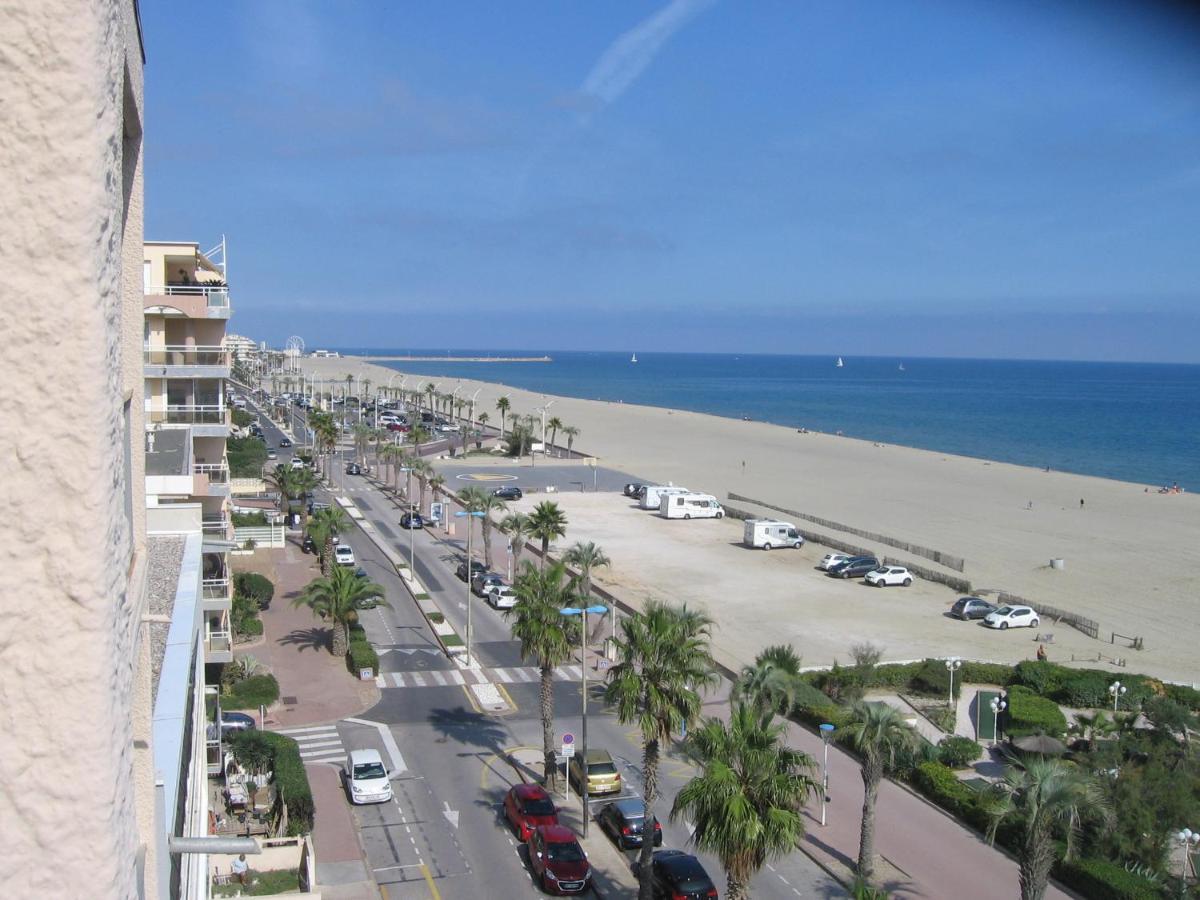 Studio Vue Sur La Mer Au 6Eme Et Dernier Etage Canet-en-Roussillon Bagian luar foto