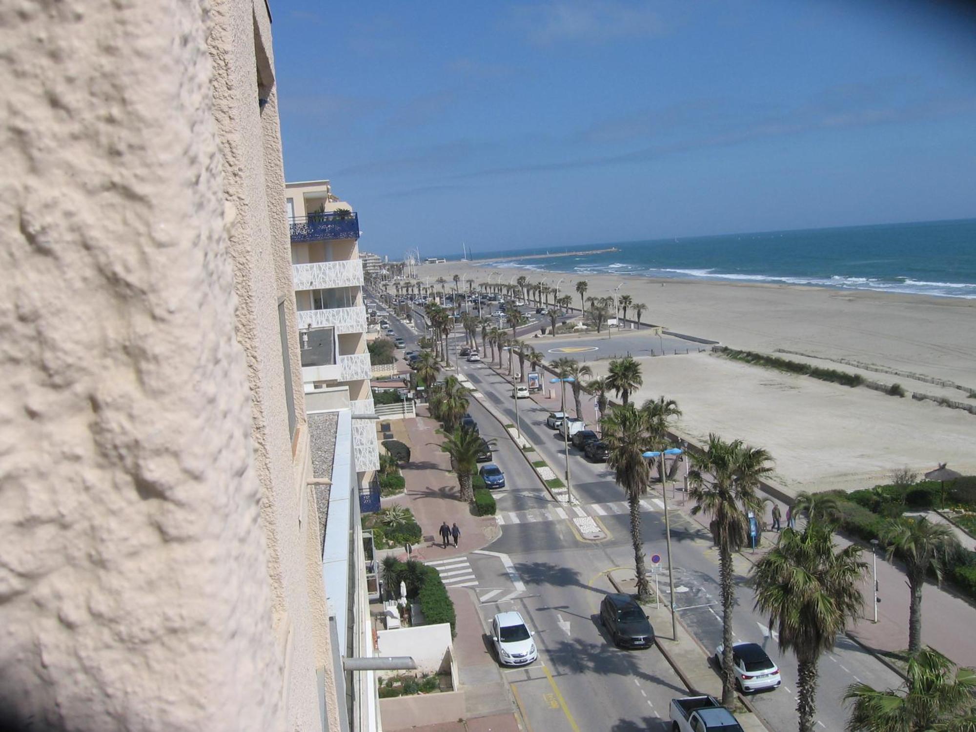 Studio Vue Sur La Mer Au 6Eme Et Dernier Etage Canet-en-Roussillon Bagian luar foto