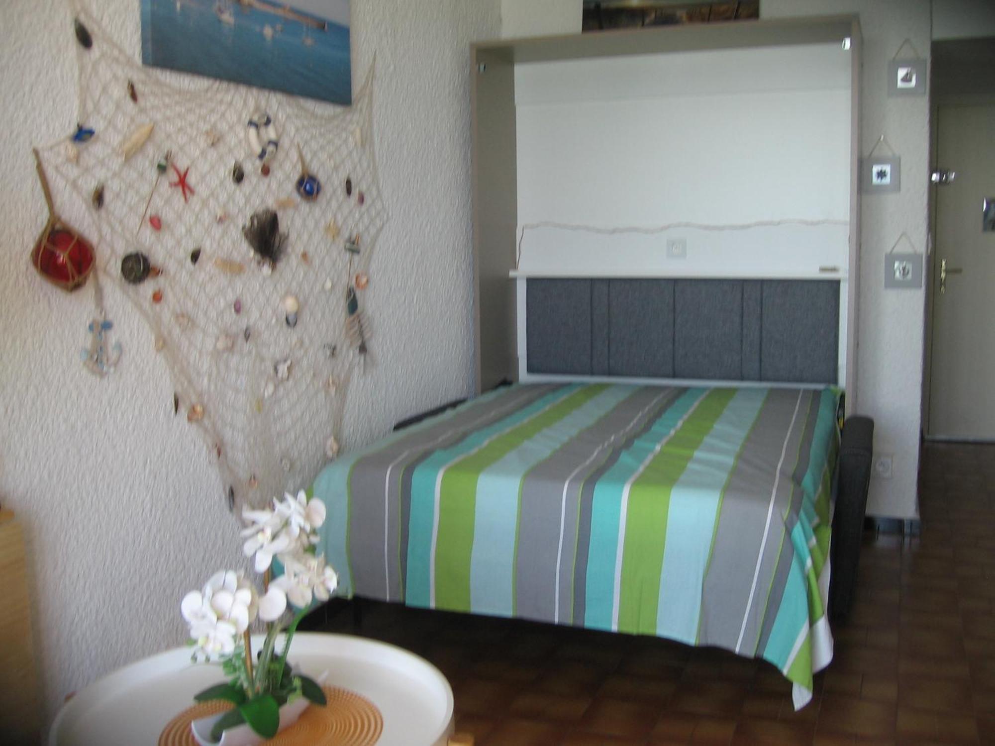 Studio Vue Sur La Mer Au 6Eme Et Dernier Etage Canet-en-Roussillon Bagian luar foto