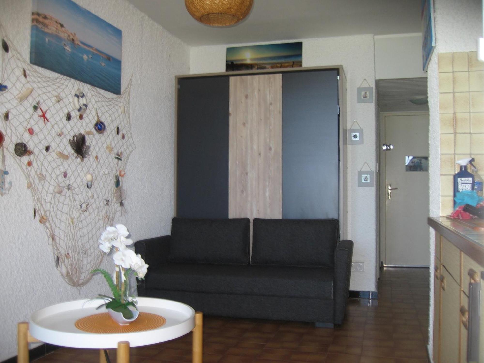 Studio Vue Sur La Mer Au 6Eme Et Dernier Etage Canet-en-Roussillon Bagian luar foto